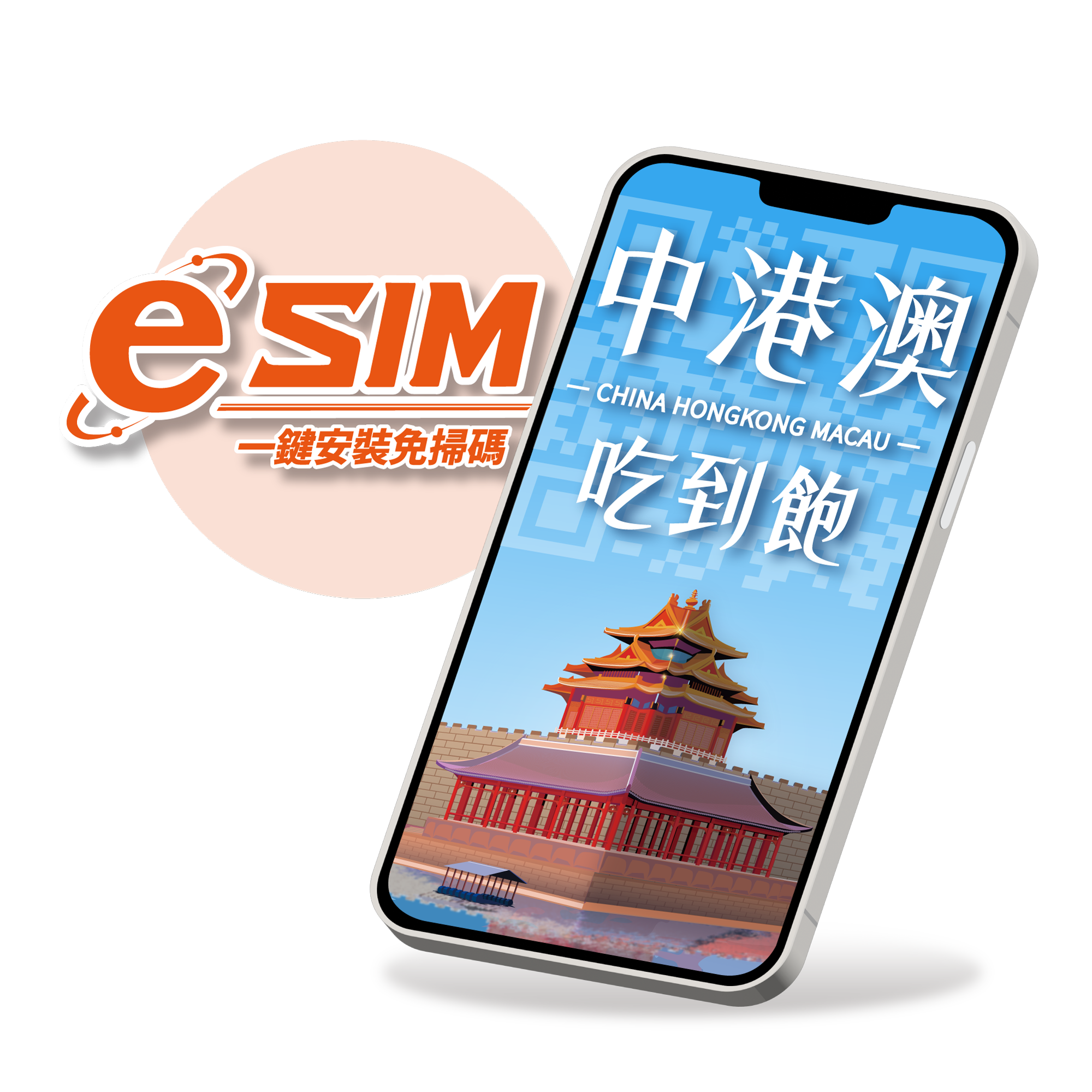 【中港澳eSIM】無限量吃到飽-三地通用